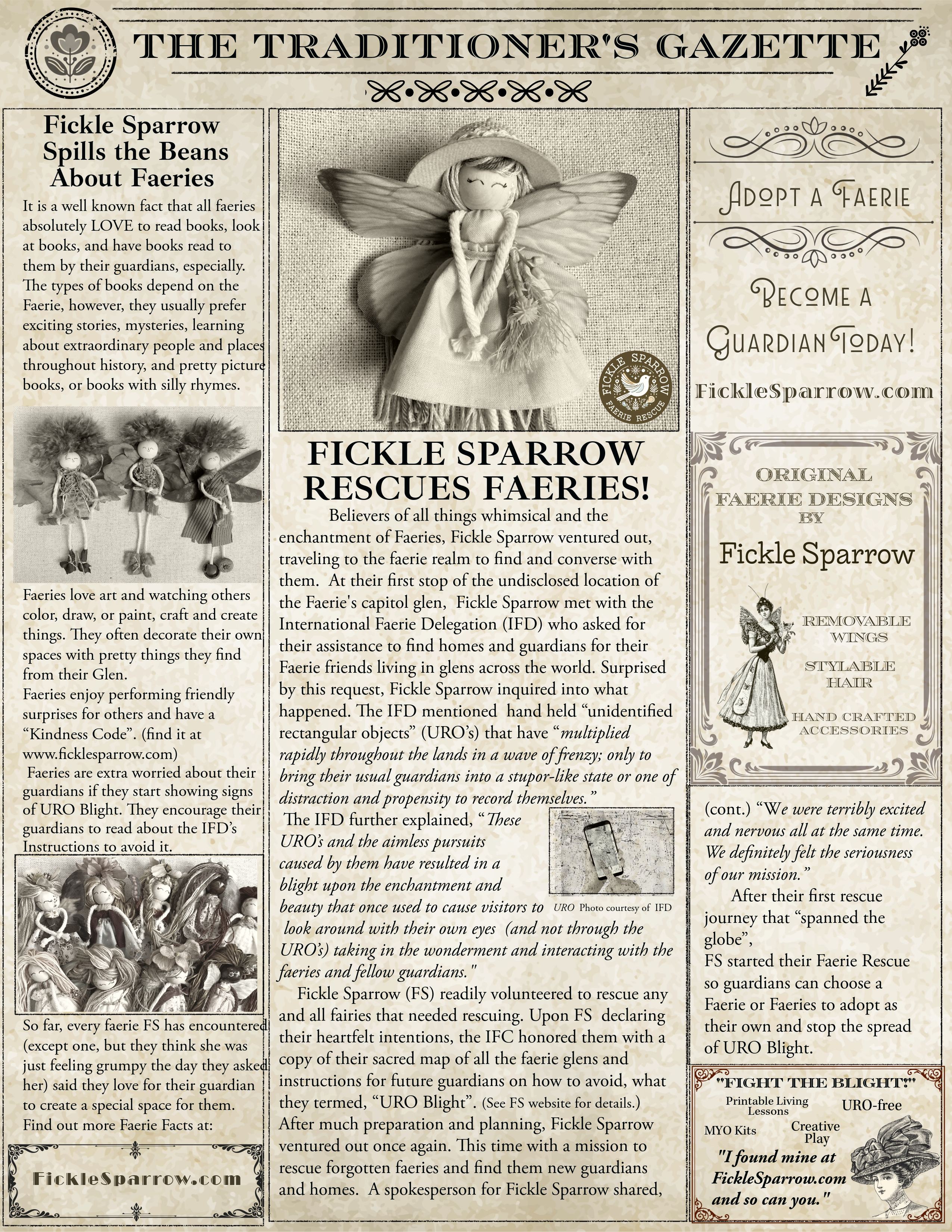 The Traditioner's Gazette – Fickle Sparrow Rescues Faeries